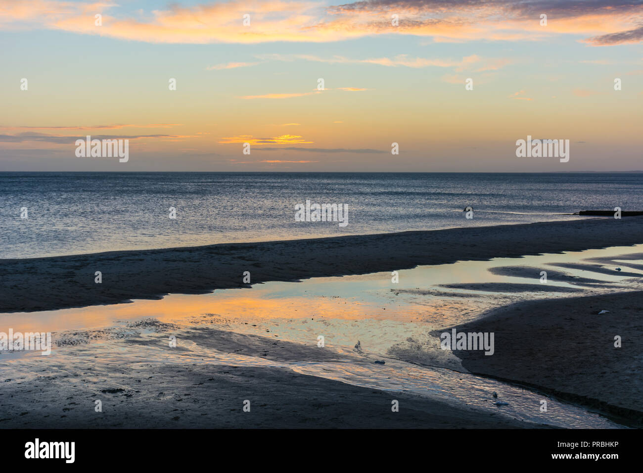 Coucher du soleil à Piriapolis, Uruguay Banque D'Images