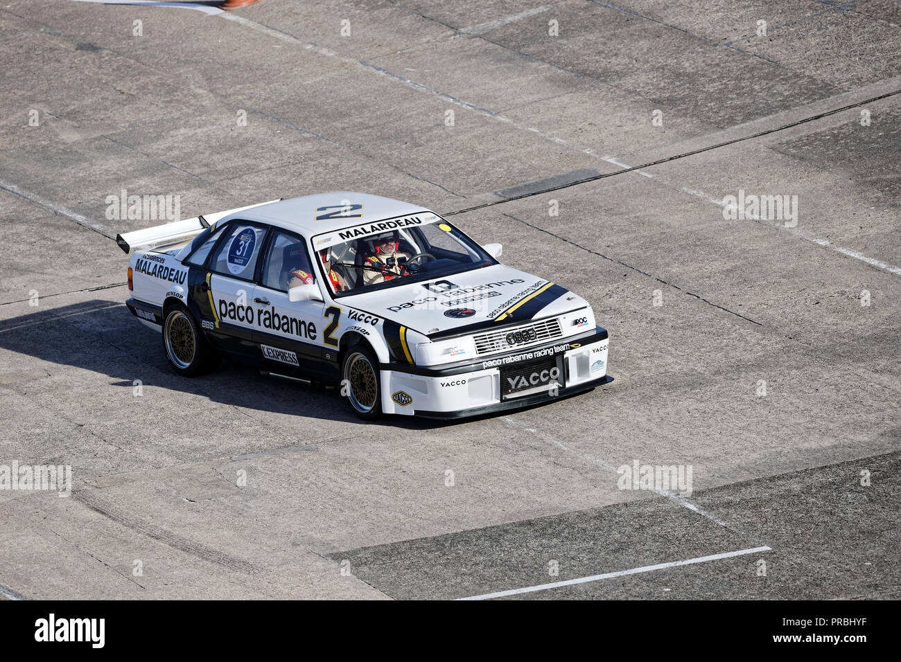 La France, de Linas-Montlhéry. Sep 29, 2018. La quatrième édition de la Grandes Heures automobiles sur le mythique circuit de Linas-Montlhéry. Banque D'Images