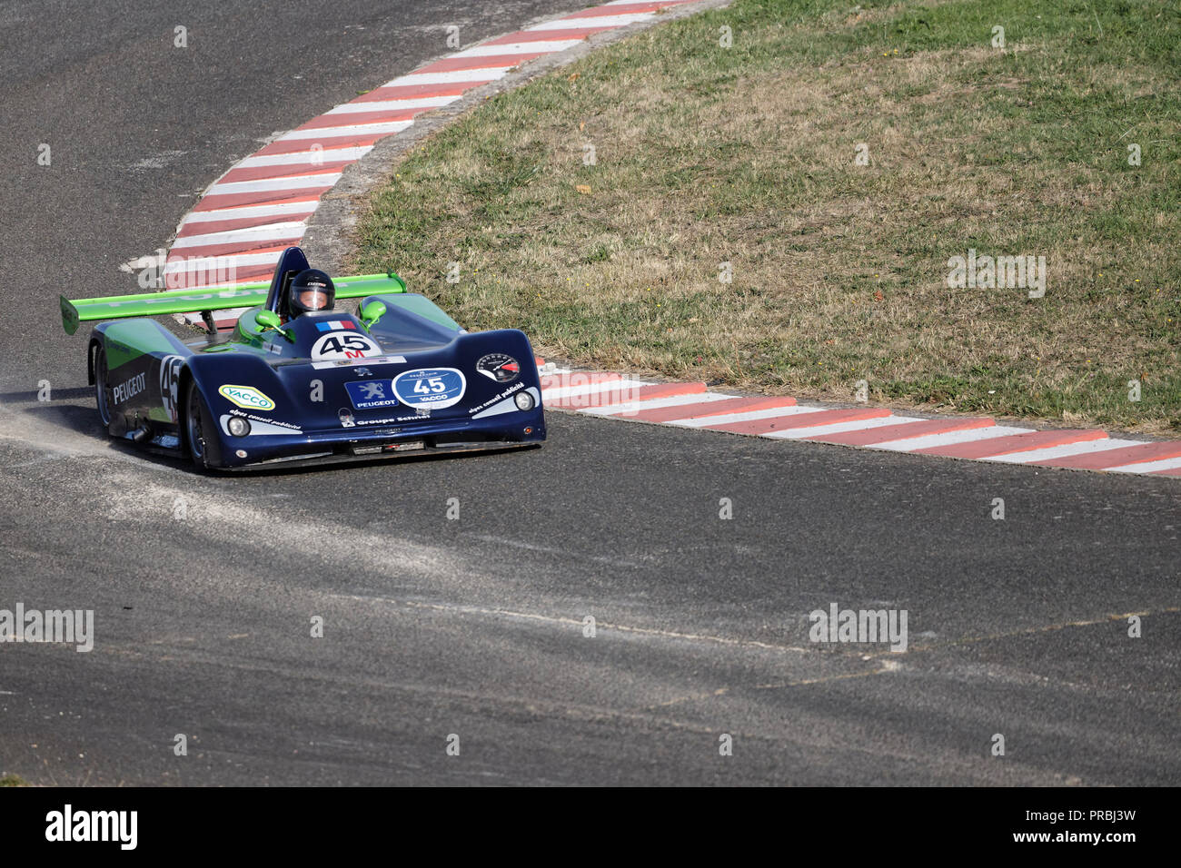 La France, de Linas-Montlhéry. Sep 29, 2018. La quatrième édition de la Grandes Heures automobiles sur le mythique circuit de Linas-Montlhéry. Banque D'Images