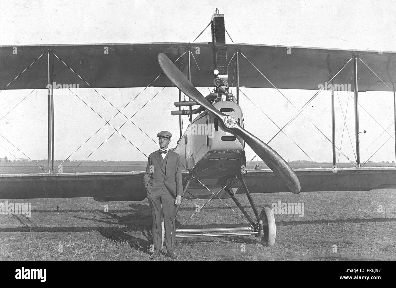 3/15/1918 - Standard Aircraft Corporation, Elizabeth, New Jersey. Modèle standard H 3, avion d'entraînement élémentaire Banque D'Images