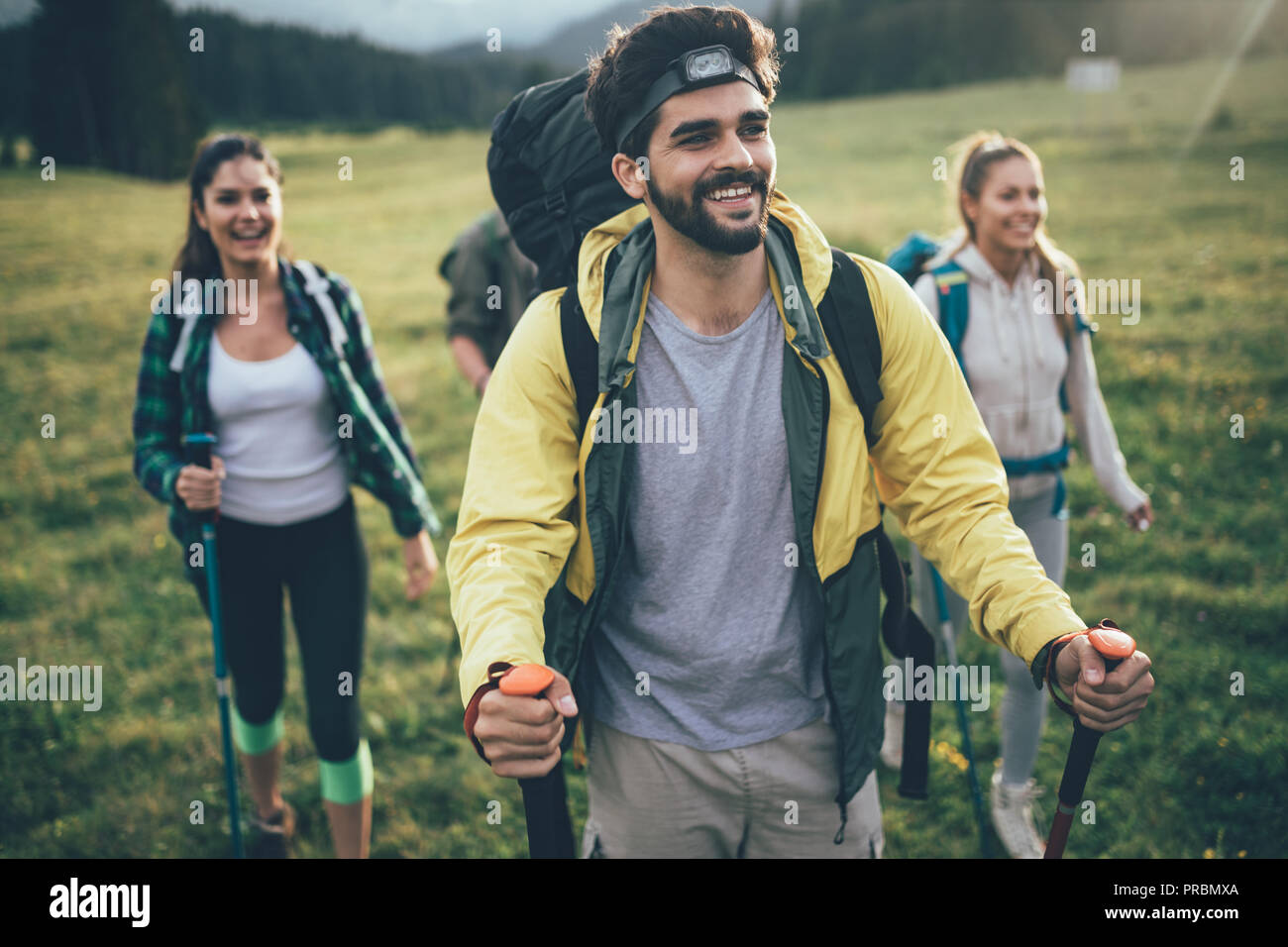 Sac à dos de randonnée Trek Expérience Destination Concept de vie Banque D'Images