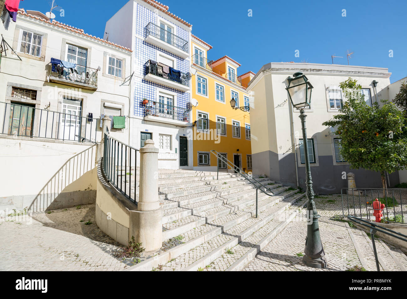 Beau et unique d'Alfama à Lisbonne, Portugal Banque D'Images