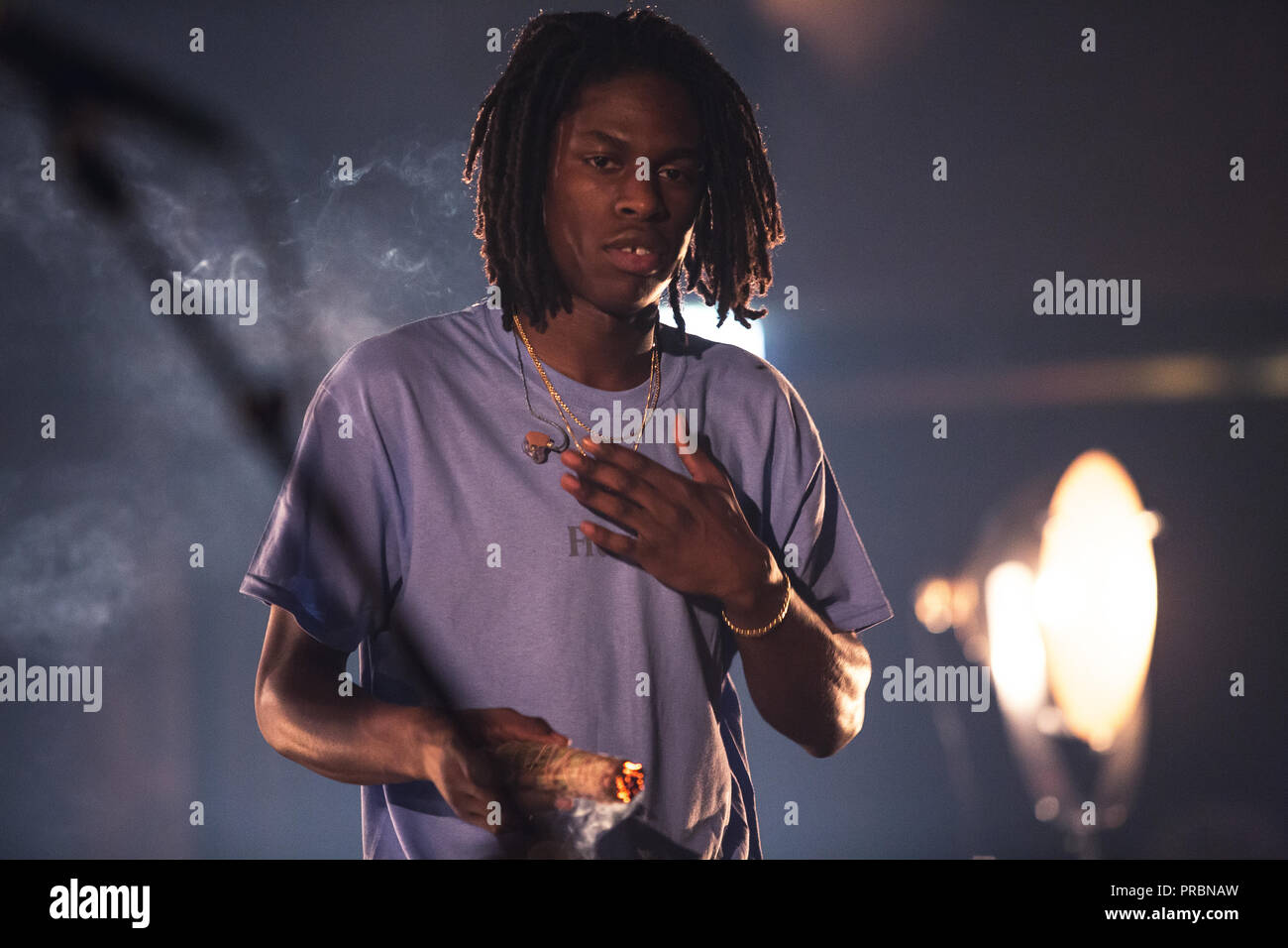 Danemark, copenhague - 10 février 2018. L'auteur-compositeur-interprète et musicien Daniel Caesar effectue un concert live at DR Koncerthuset à Copenhague. (Photo crédit : Gonzales Photo - Kasper Maansson). Banque D'Images