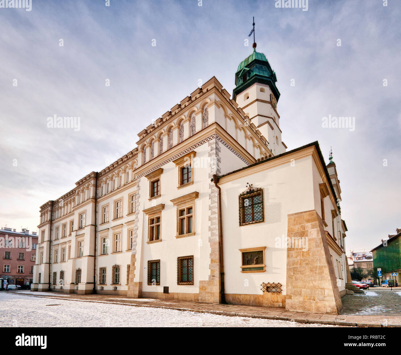 Musée ethnographique, l'ancien hôtel de ville, à Kazimierz, Cracovie, Pologne Banque D'Images