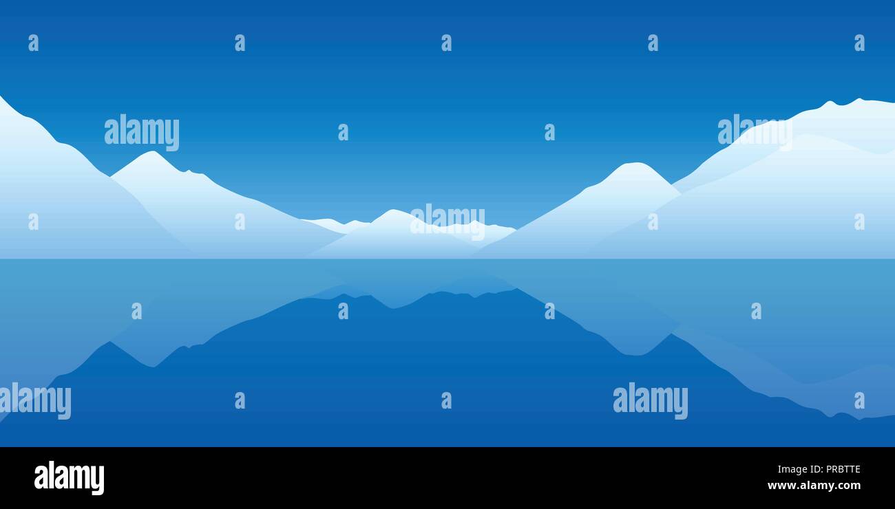Paysage de l'océan bleu iceberg froid illustration vecteur EPS10 Illustration de Vecteur
