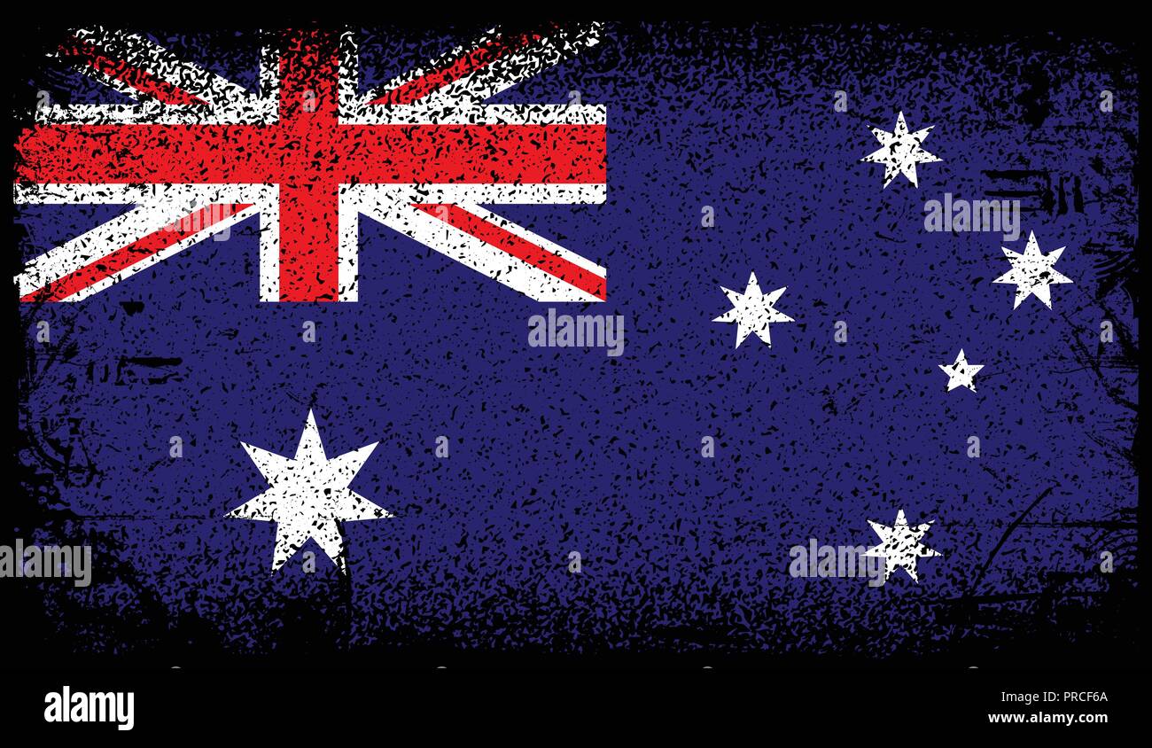 L'Australie Grunge flag Illustration de Vecteur