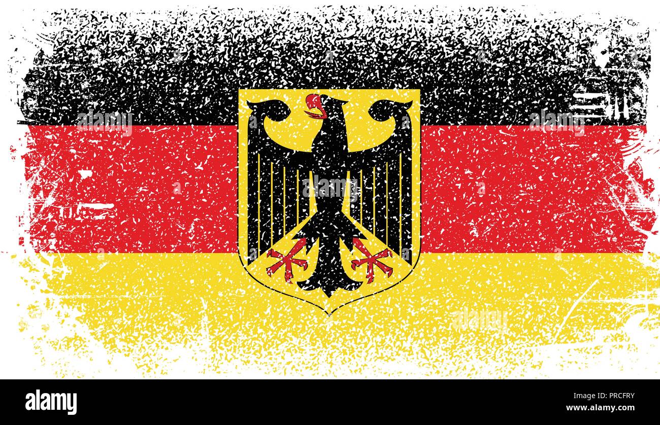 Allemagne Grunge flag Illustration de Vecteur