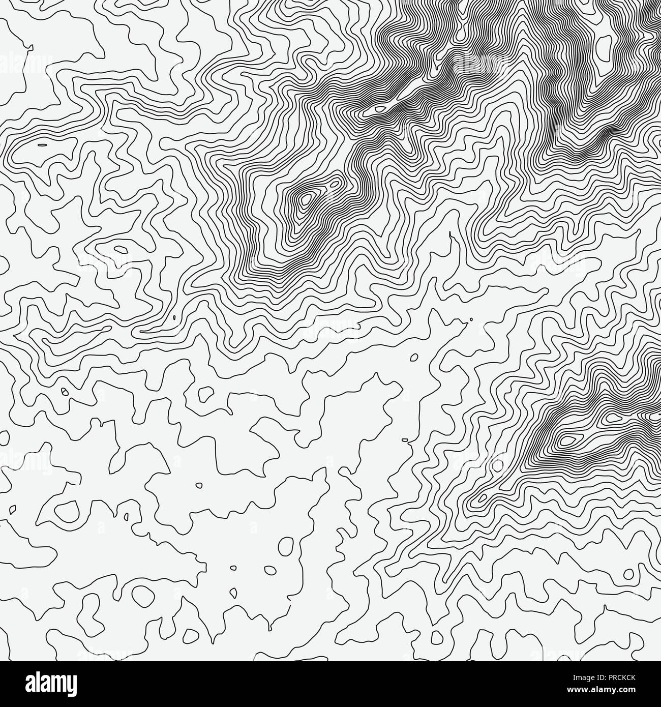 Concept de fond de carte topographique avec espace pour votre copie. L'arrière-plan contour topo, vector illustration Illustration de Vecteur