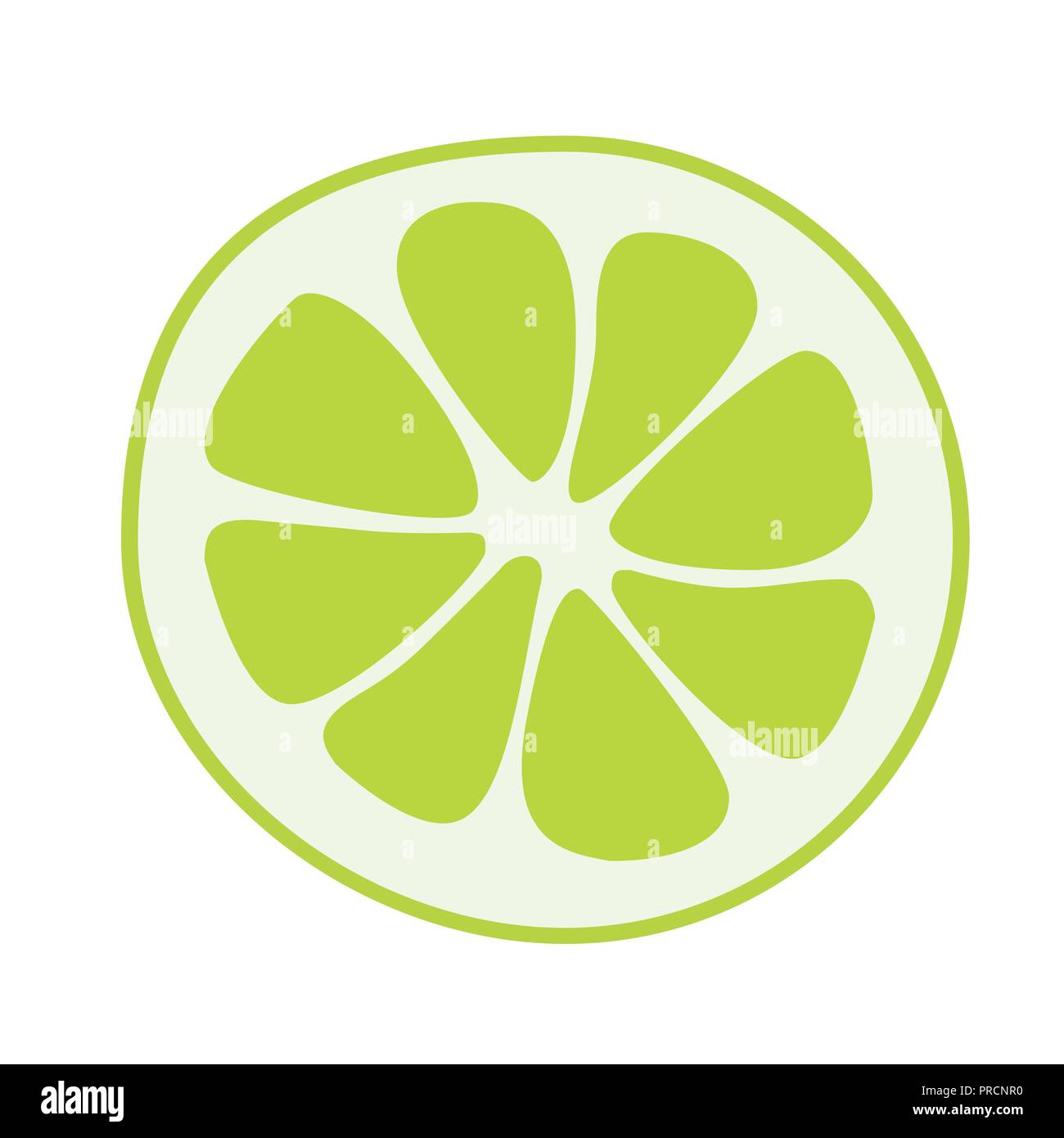 Fruits lime poster dans cartoon style représentant ensemble et la moitié des agrumes juteux frais isolé sur fond blanc y compris légende de la chaux. Vector illustration. Illustration de Vecteur