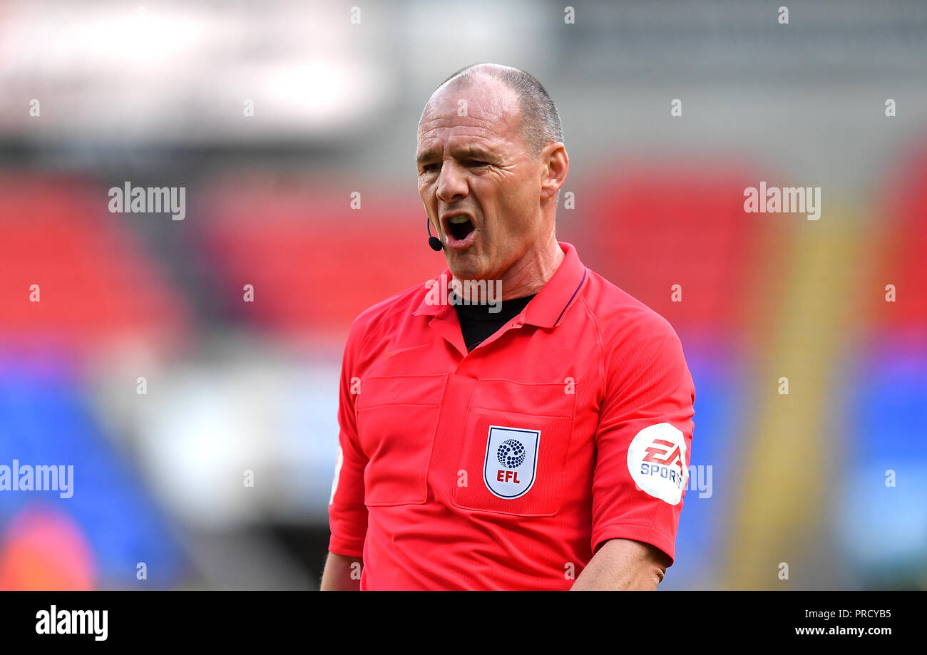 Match arbitre Scott Duncan Banque D'Images