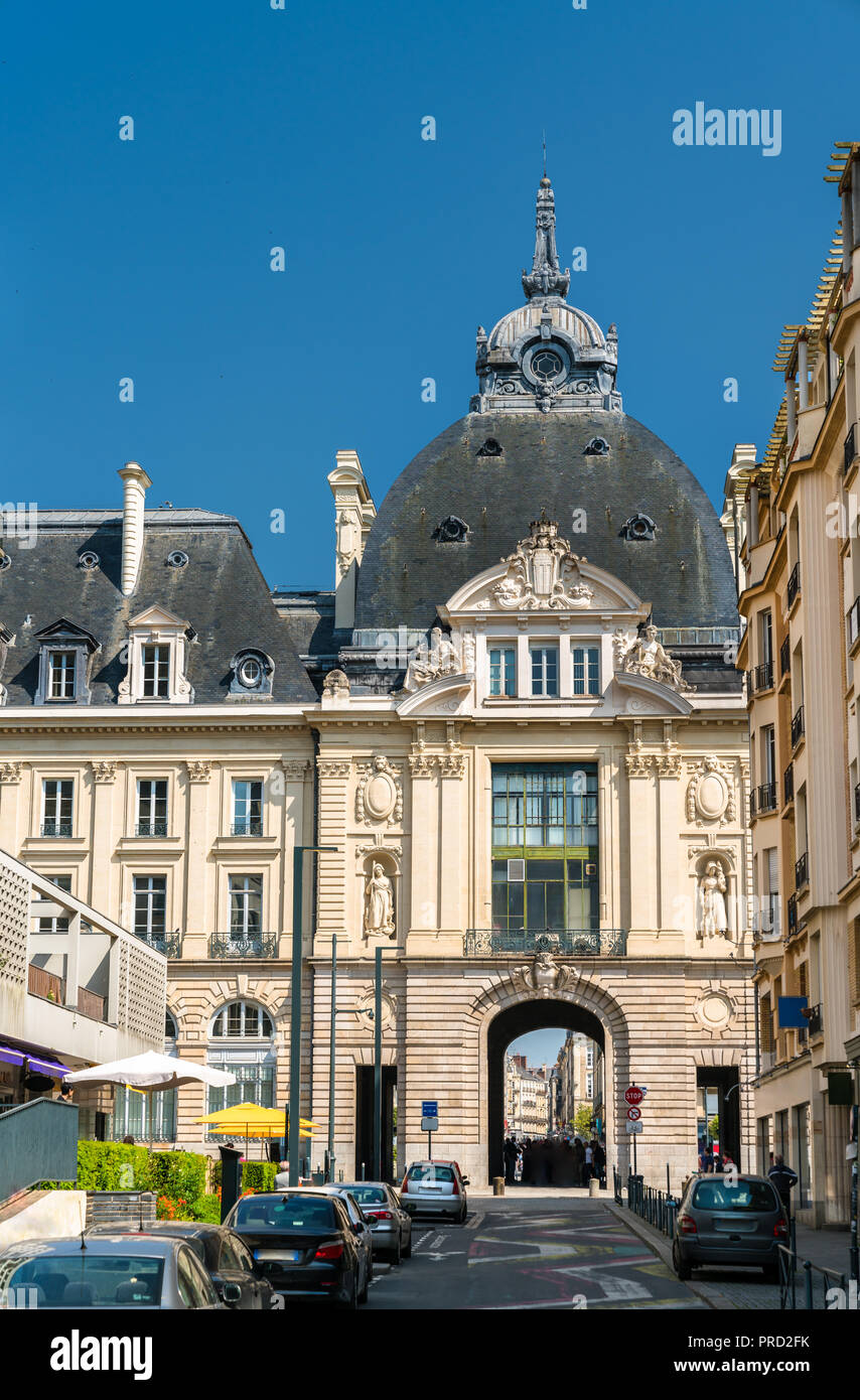 Palais du Commerce, un bâtiment historique à Rennes, France Banque D'Images