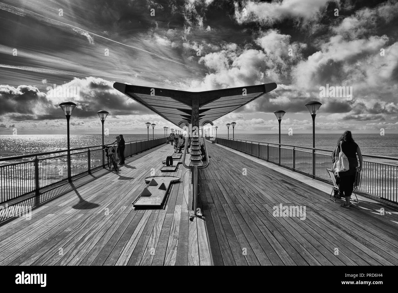 Boscombe Pier, Dorset Banque D'Images