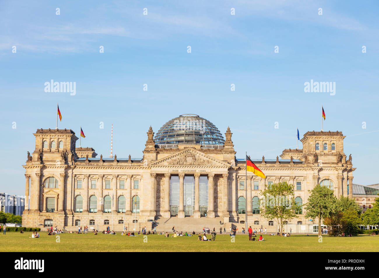 L'Europe, l'Allemagne, Brandebourg, Berlin, le Reichstag bâtiment gouvernemental Banque D'Images