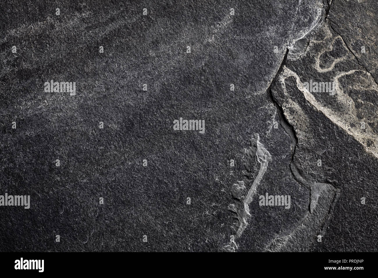 Vue de dessus d'un fond dark slate ou texture. Banque D'Images