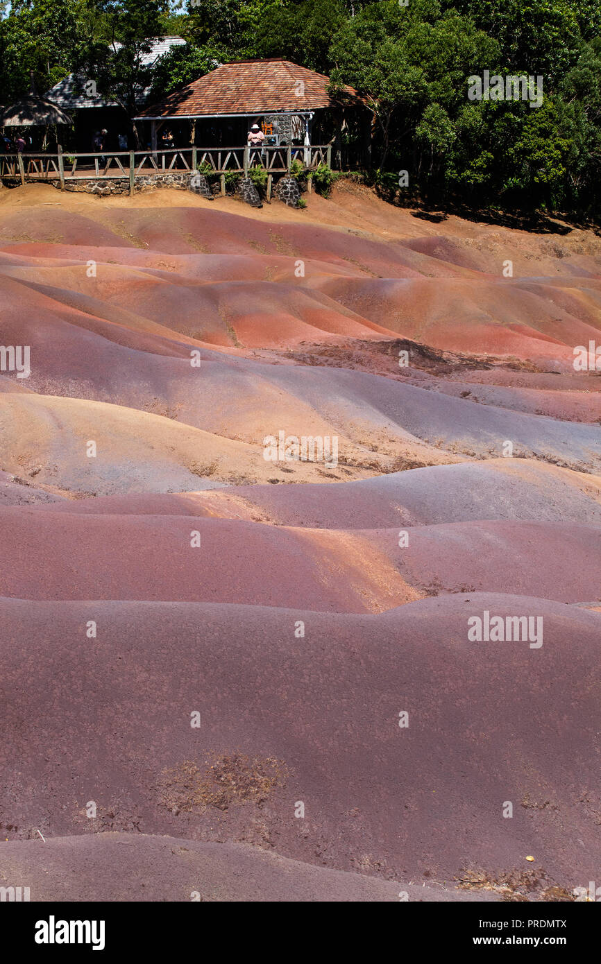 L'Ile Maurice, terres des sept couleurs, Chamarel Banque D'Images