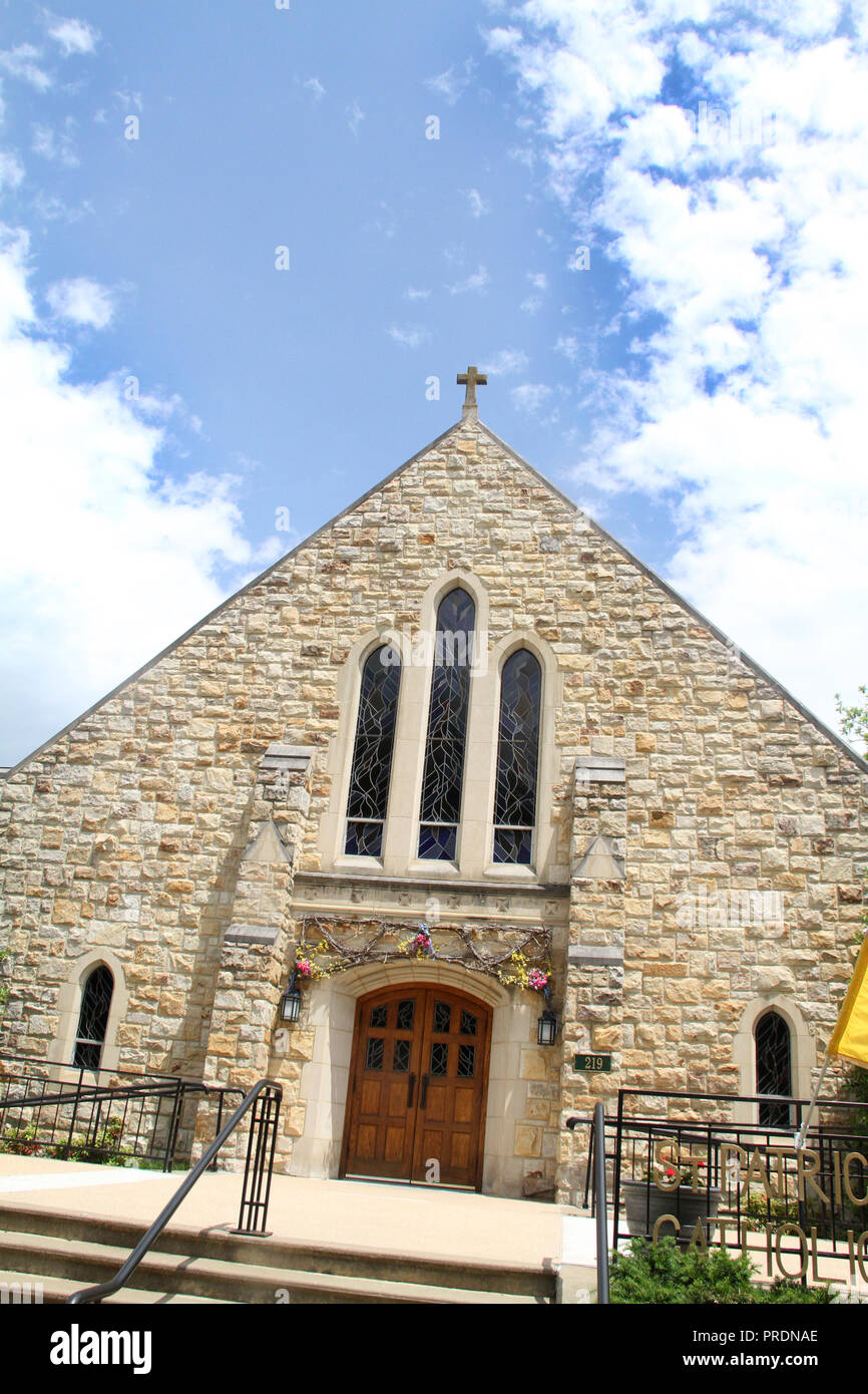 Église catholique St Patrick à Lexington, Virginie, États-Unis Banque D'Images