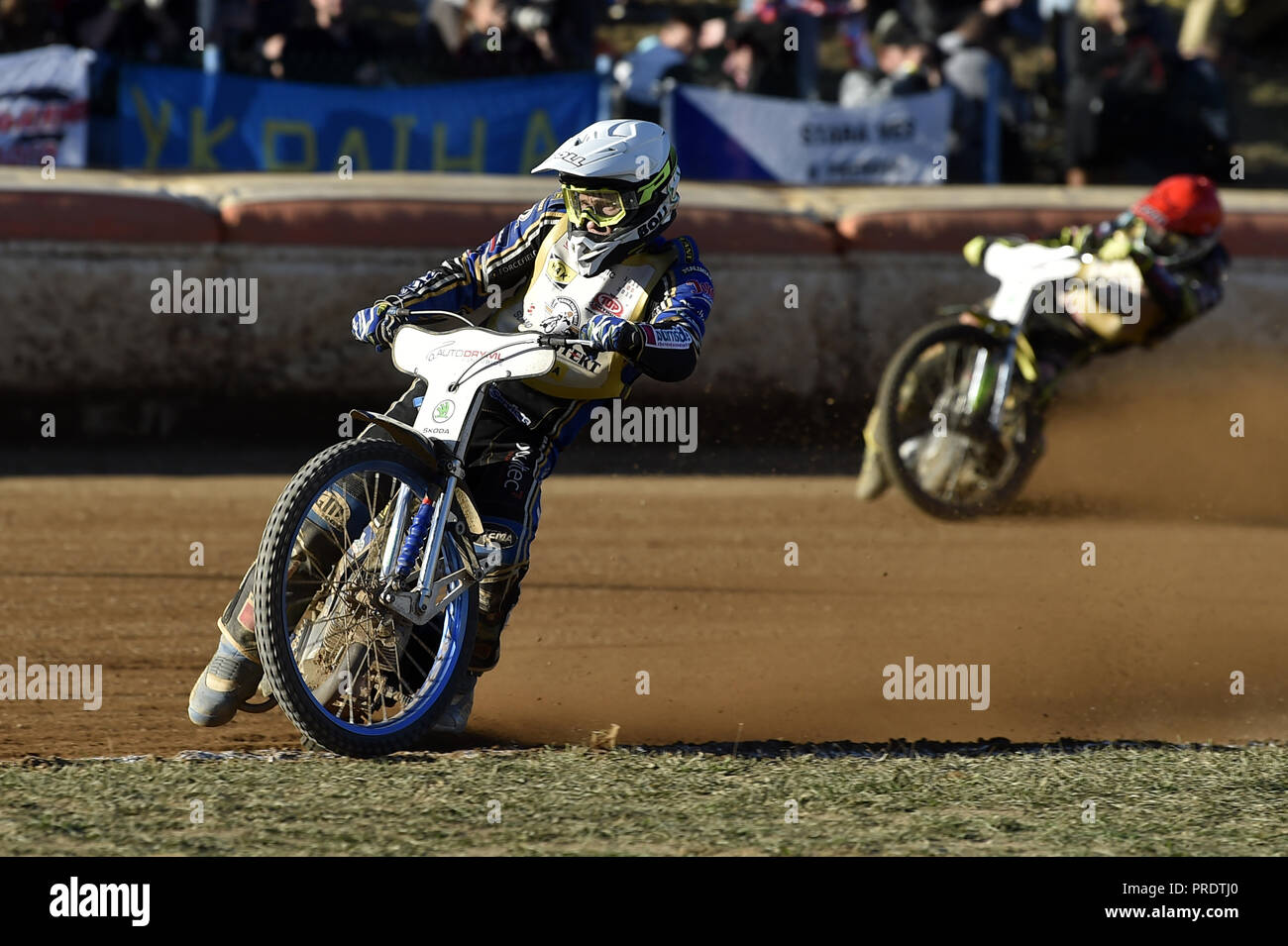 Pardubice, République tchèque. Sep 30, 2018. Jason Doyle, de l'Australie remporte la 70e casque d'or international speedway course à Pardubice, en Bohême de l'Est, la République tchèque, le dimanche, 30 Septembre, 2018. Photo : CTK Josef Vostarek/Photo/Alamy Live News Banque D'Images