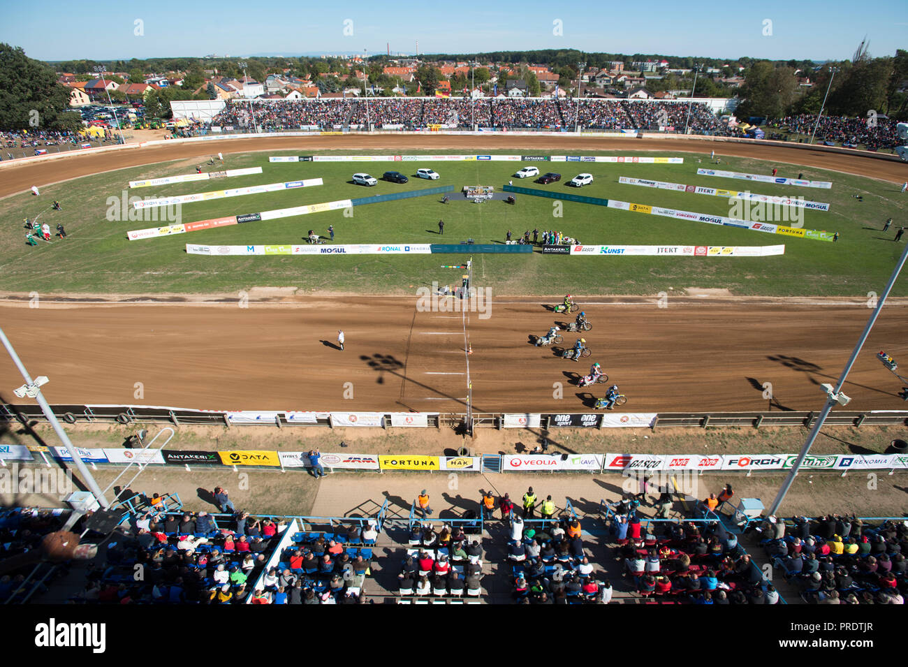 Pardubice, République tchèque. Sep 30, 2018. Le 70 Casque d'or international speedway course a eu lieu dans la région de Pardubice en Bohême de l'Est, la République tchèque, le dimanche, 30 Septembre, 2018. Photo : CTK Josef Vostarek/Photo/Alamy Live News Banque D'Images