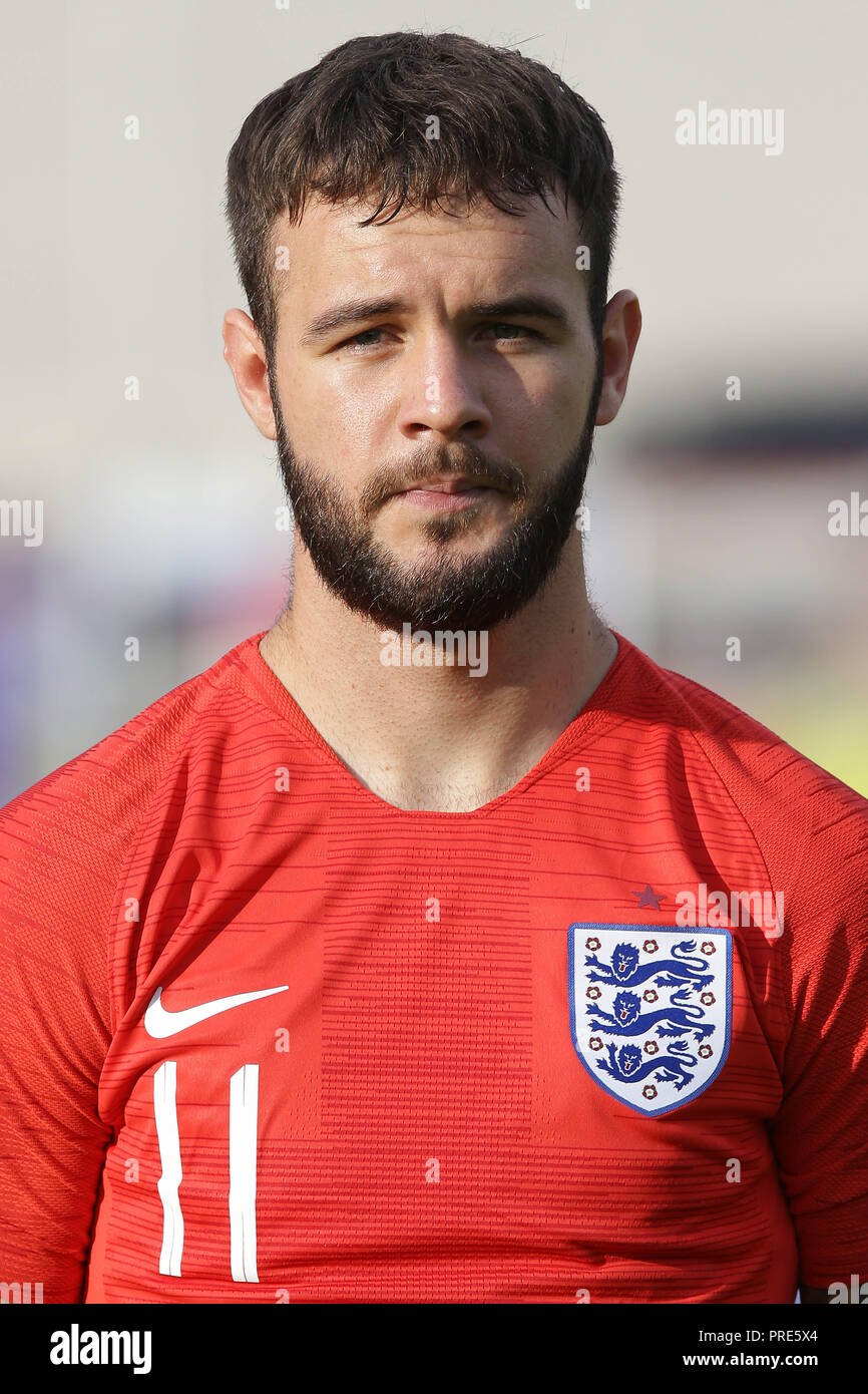 Aubagne, France. 6 juin, 2018. Adam Armstrong (FRA), 2018 Tournoi de Toulon demi-finale entre U-21 Ecosse 1-3 U-21 l'Angleterre à Stade de Lattre de Tassigny à Aubagne, France, 6 juin 2018. Credit : AFLO/Alamy Live News Banque D'Images