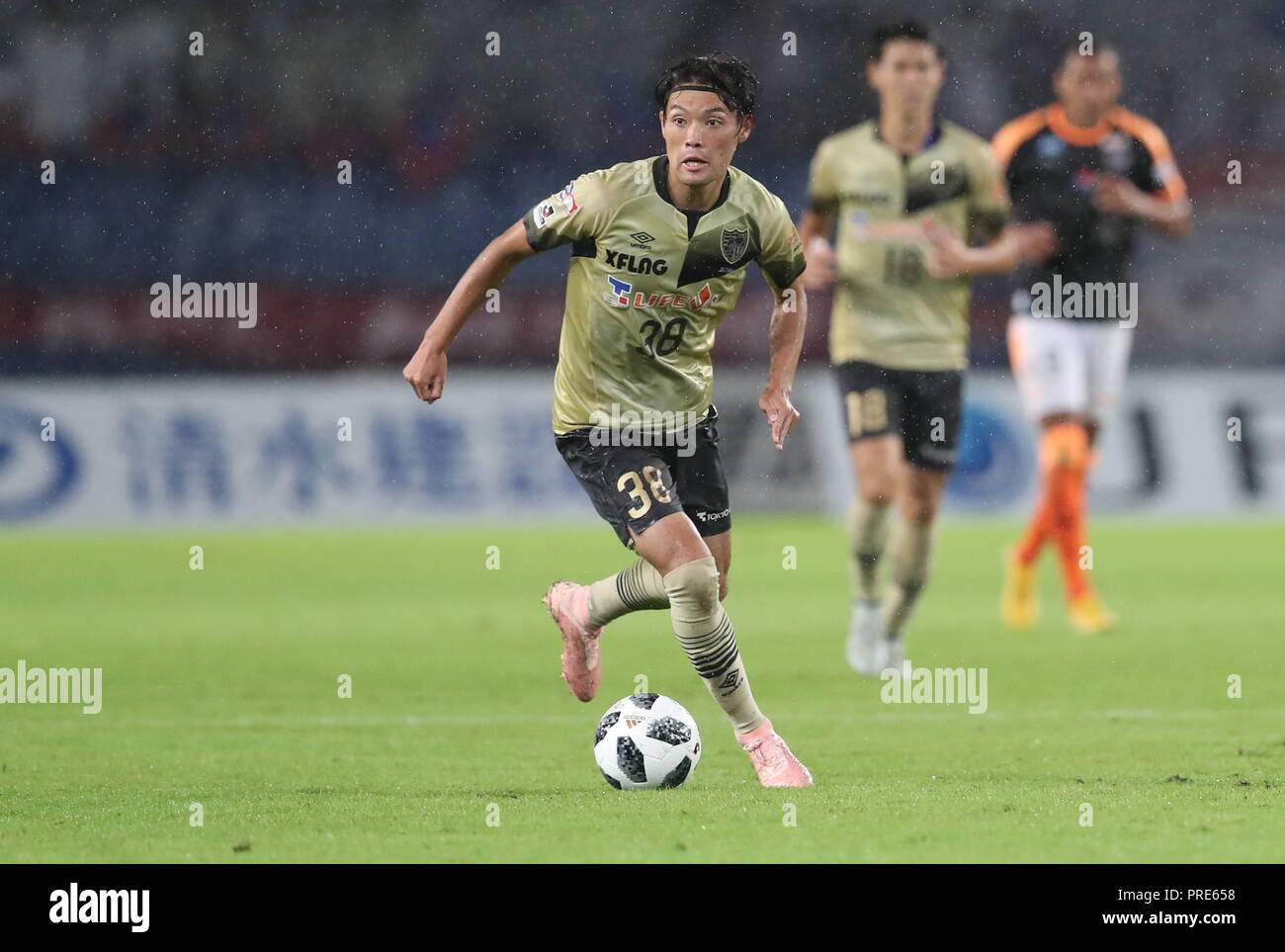 Tokyo, Japon. Sep 29, 2018. Keigo Higashi (FC Tokyo) Football/soccer : 2018 J1 match de championnat entre F.C.Tokyo 0-2 Shimizu s-Pulse à Ajinomoto Stadium à Tokyo, au Japon . Credit : AFLO/Alamy Live News Banque D'Images