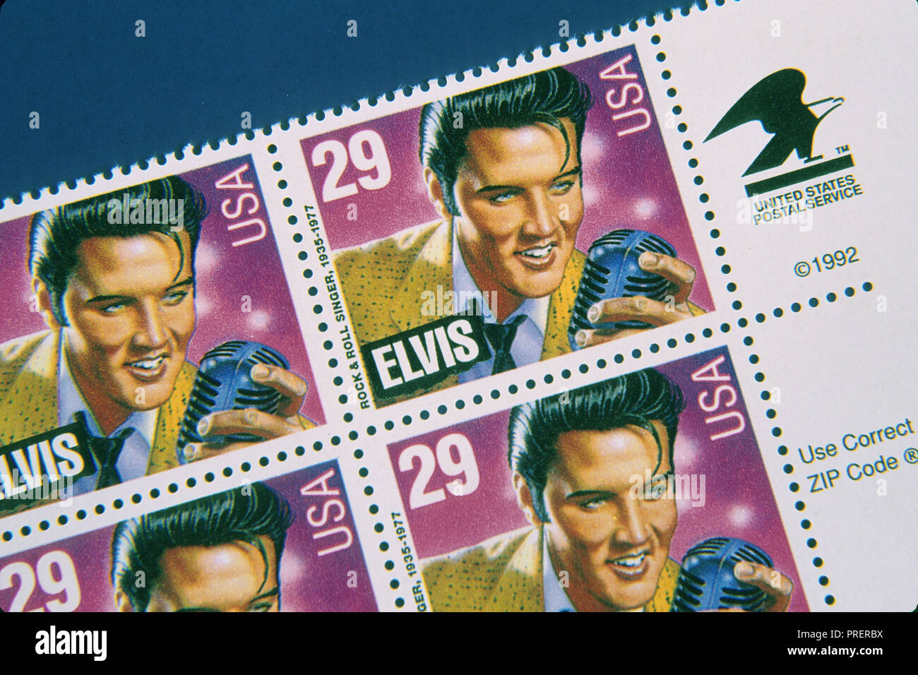 Le timbre Elvis Presley Photo par Dennis Brack bb24 Banque D'Images