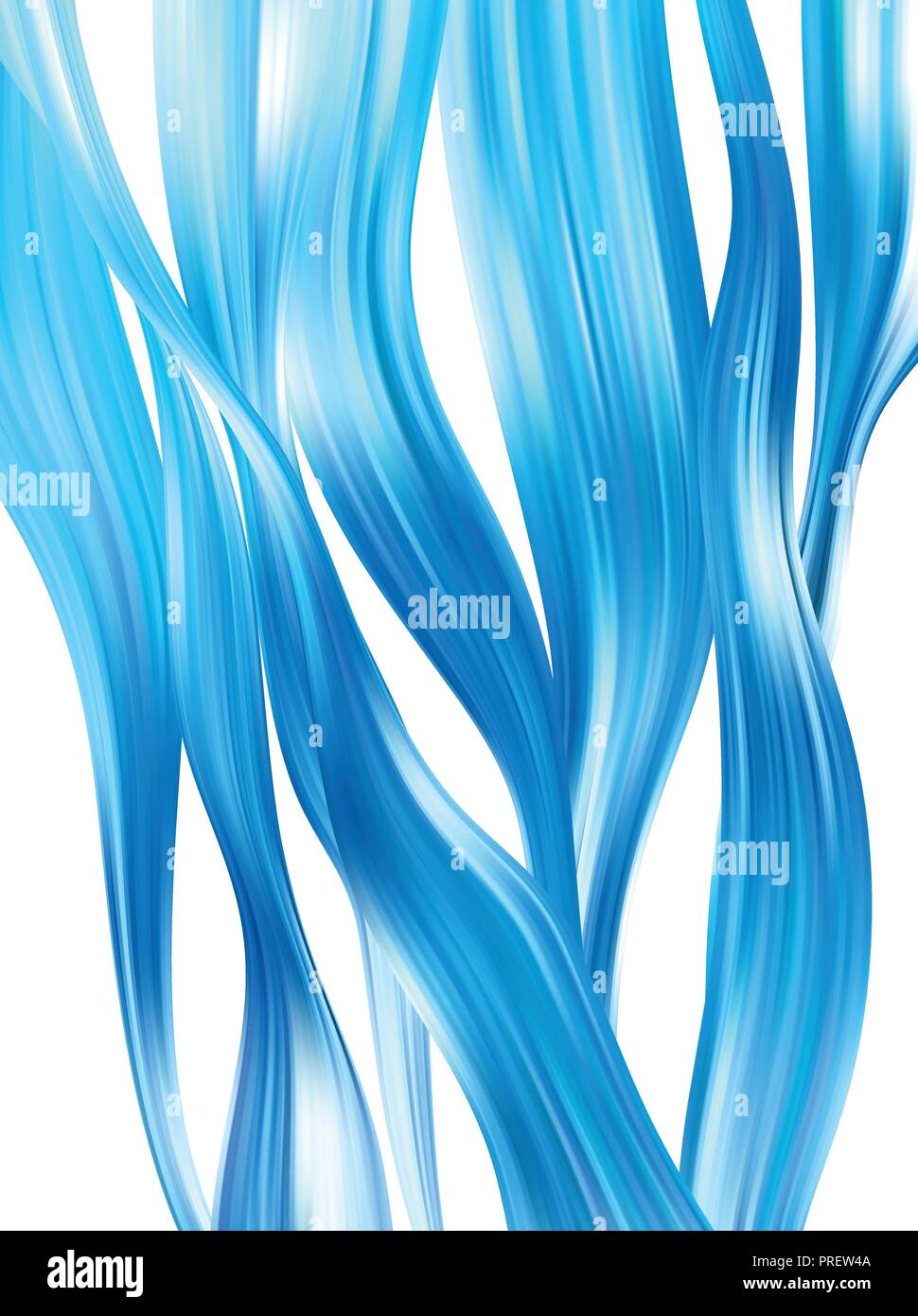 L'eau couleur bleu vague lisse abstrait. Débit courbe motion. Vector illustration Illustration de Vecteur