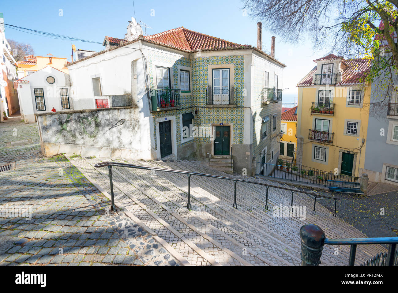 Beau et unique d'Alfama à Lisbonne, Portugal Banque D'Images