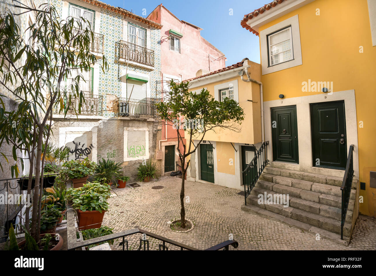 Beau et unique d'Alfama à Lisbonne, Portugal Banque D'Images