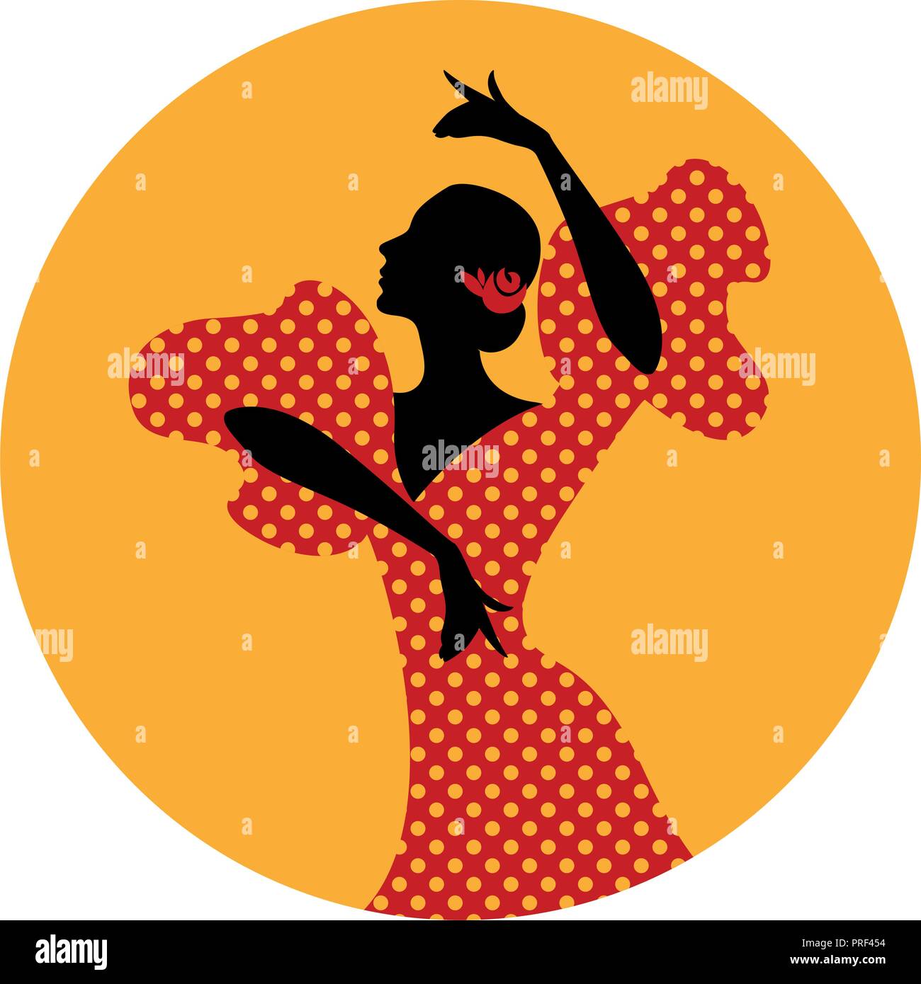 Danseuse de flamenco espagnol. Vector Illustration Illustration de Vecteur