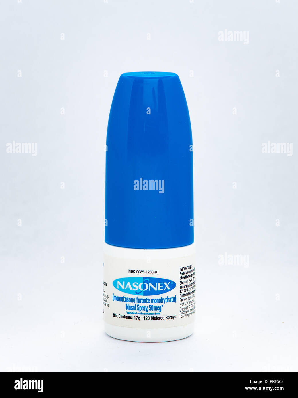 Nasonex nasal spray mometasone furoate Banque de photographies et d