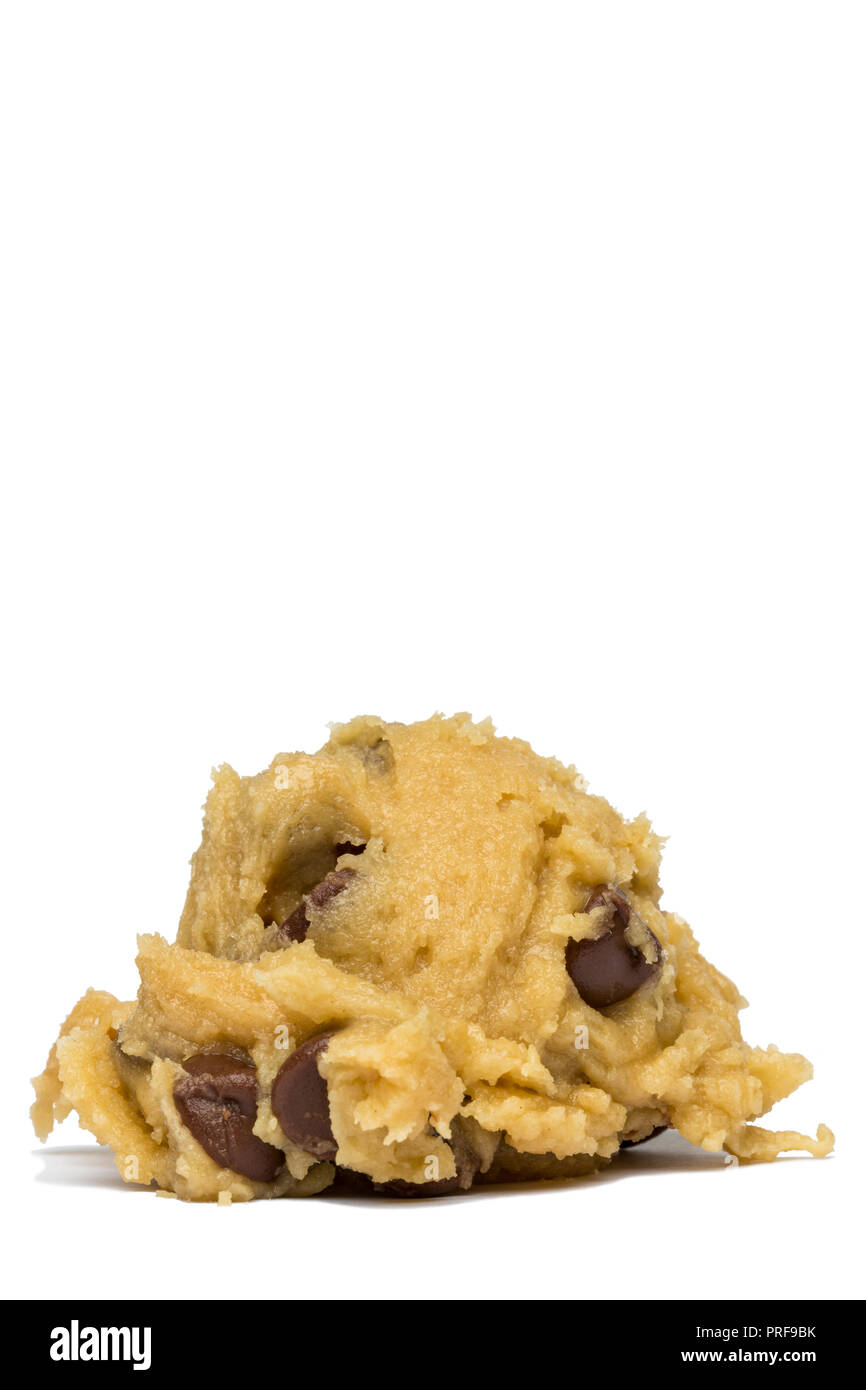 Boule de pâte à biscuits aux pépites de chocolat Banque D'Images