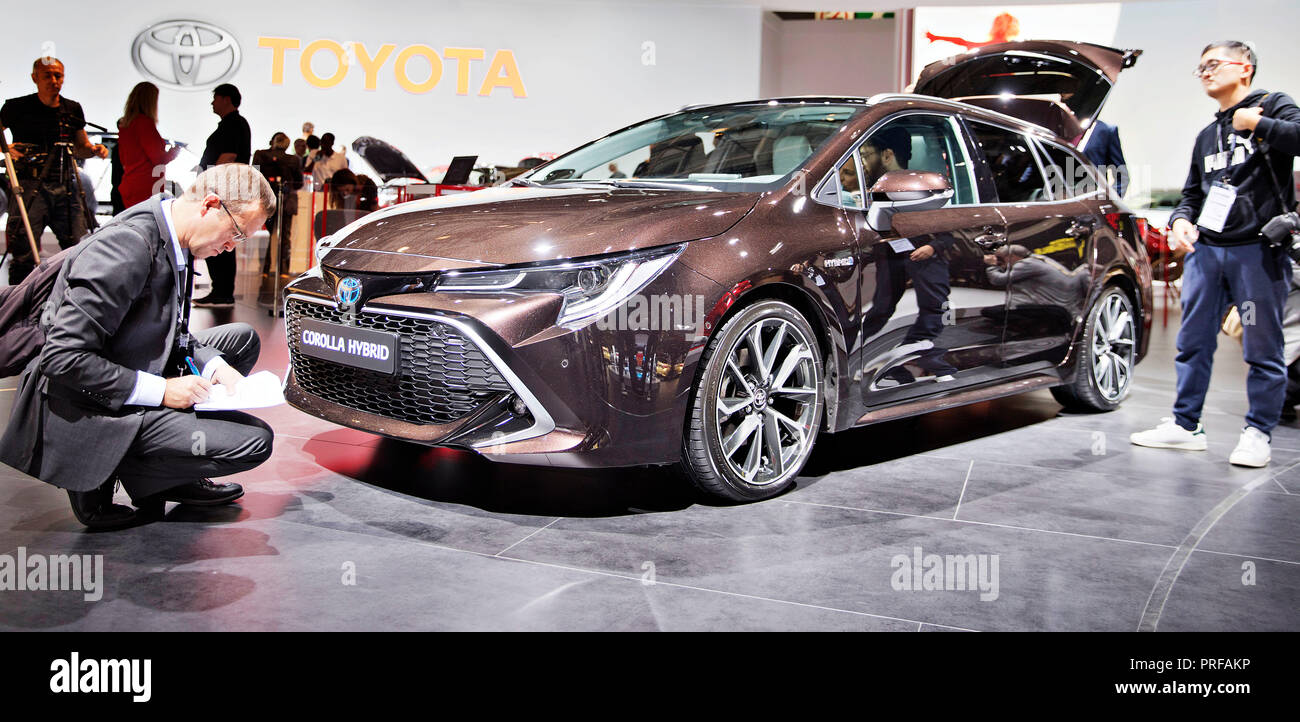Nouvelle Honda hybride a été présenté au cours de la première journée presse du Salon International de l'Automobile à Paris, le mardi 2 octobre 2018. (CTK Photo Banque D'Images