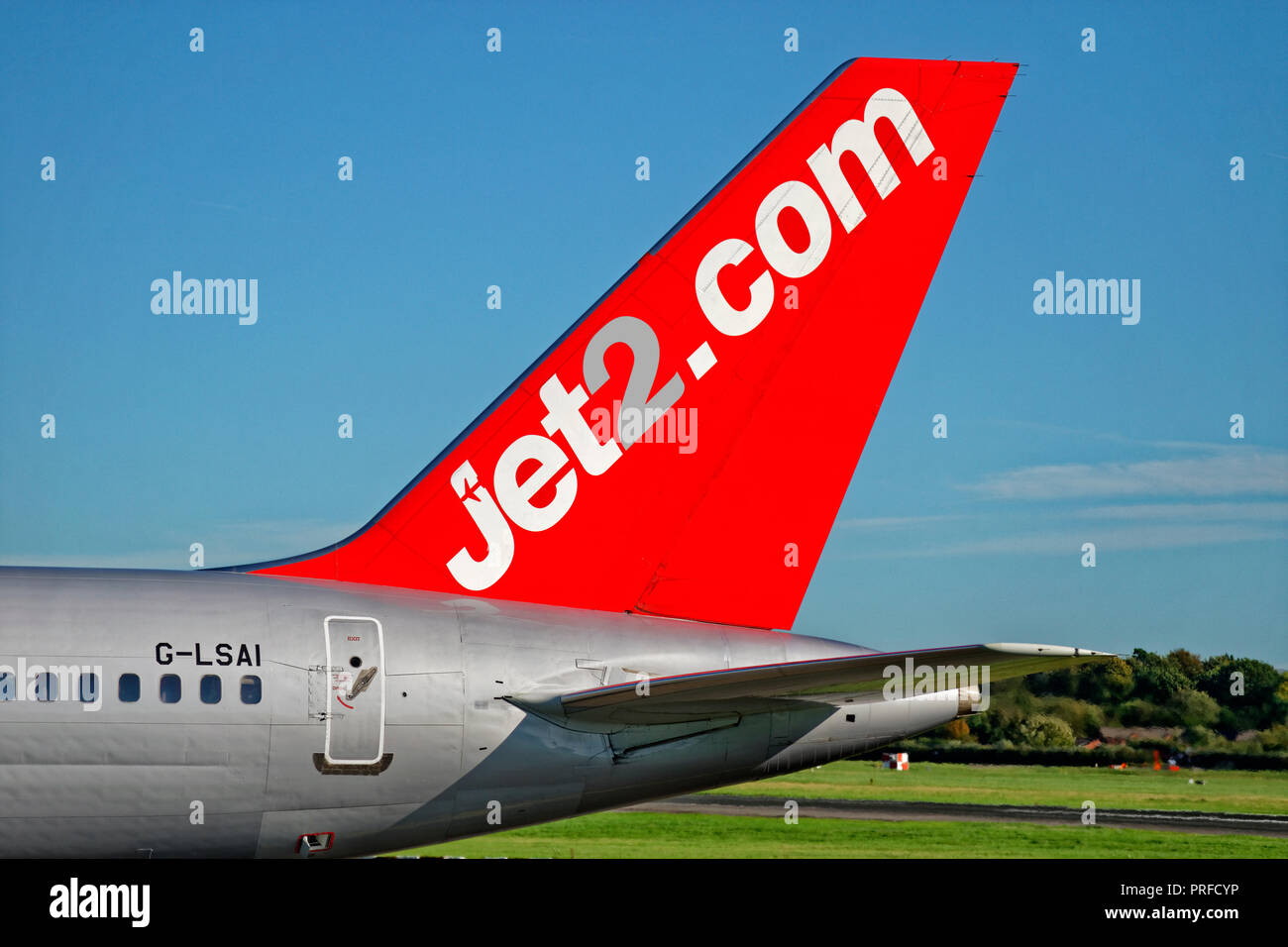 Jet2.Com dérive d'aéronefs. Banque D'Images