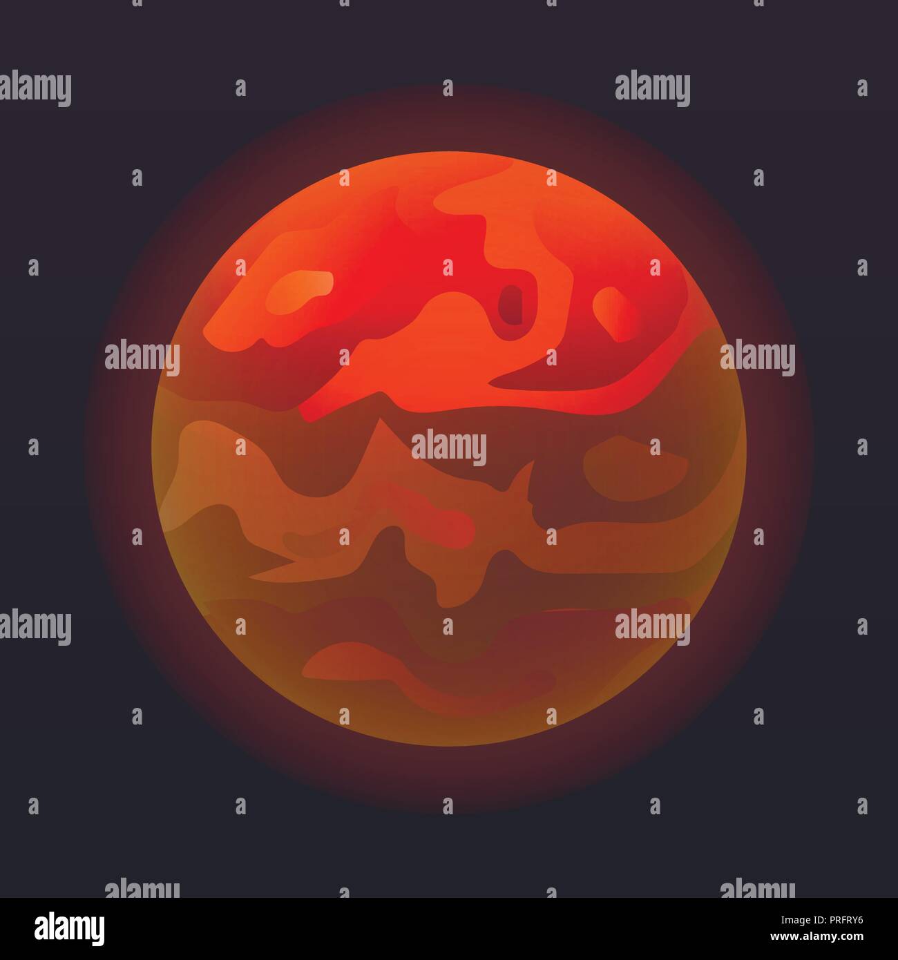 L'icône de la planète Vénus, style isométrique Illustration de Vecteur