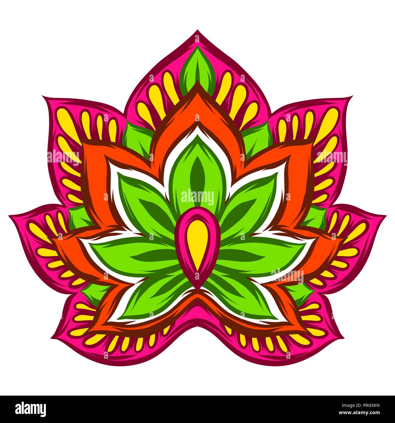 Élément décoratif ethnique indienne. Illustration de Vecteur Élément décoratif ethnique indienne. Illustration de Vecteur