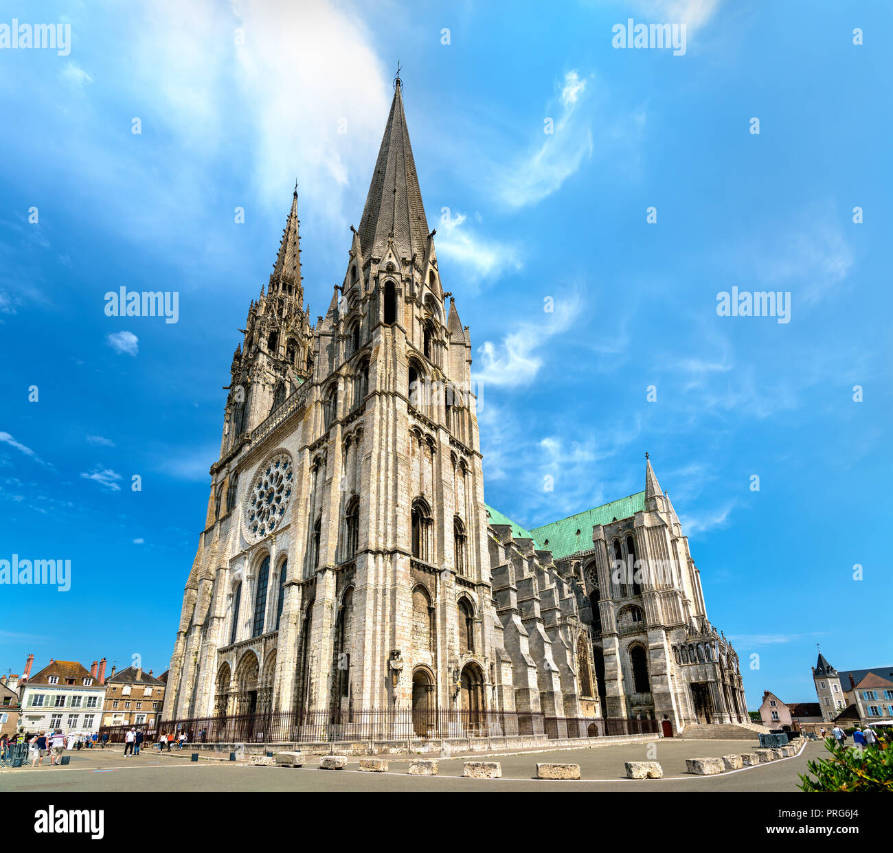 Cathédrale de Notre Dame de Chartres en France Banque D'Images