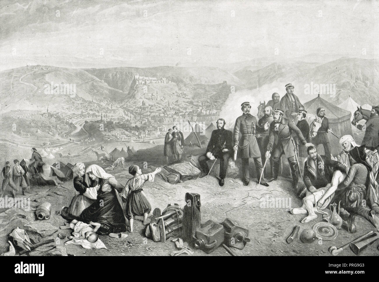 La défense de Kars, Juin - novembre 1855, pendant la guerre de Crimée Banque D'Images