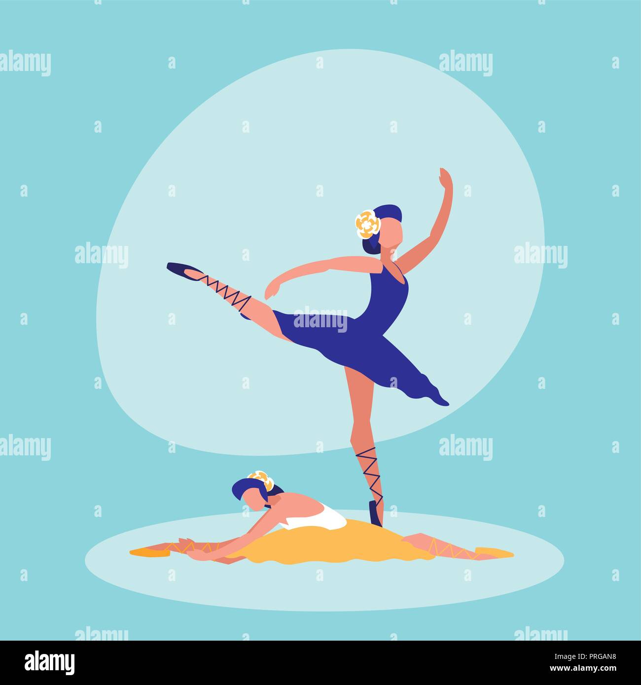 Danseuses vecteur icône isolé ballet illustration design Illustration de Vecteur