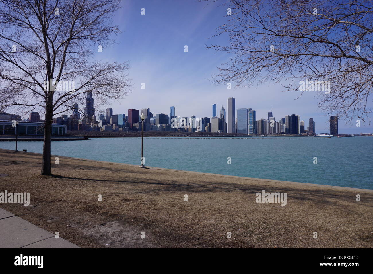 Vue sur la ville de Chicago Banque D'Images