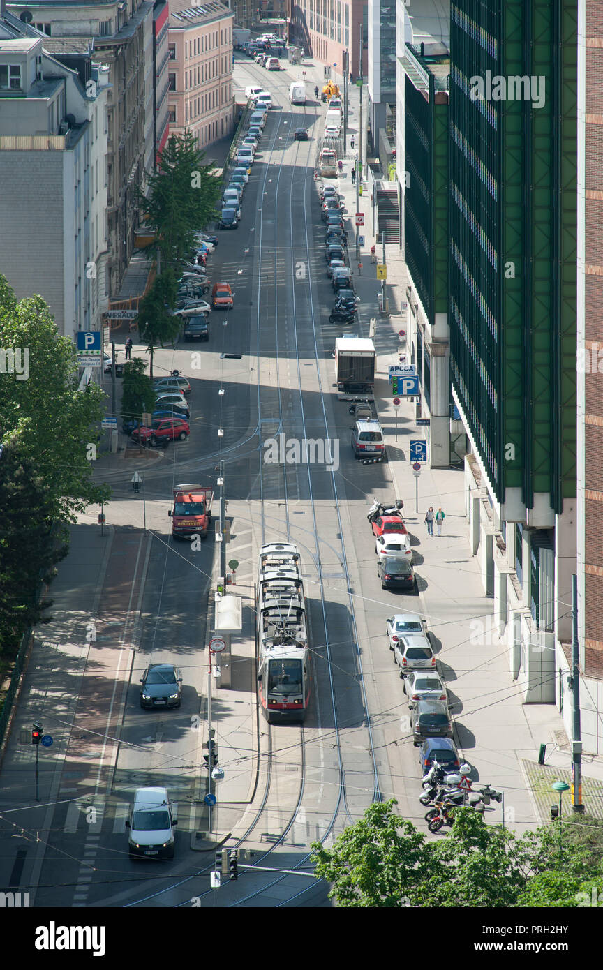 Wien, Blick in die Hintere Zollamtstraße Banque D'Images