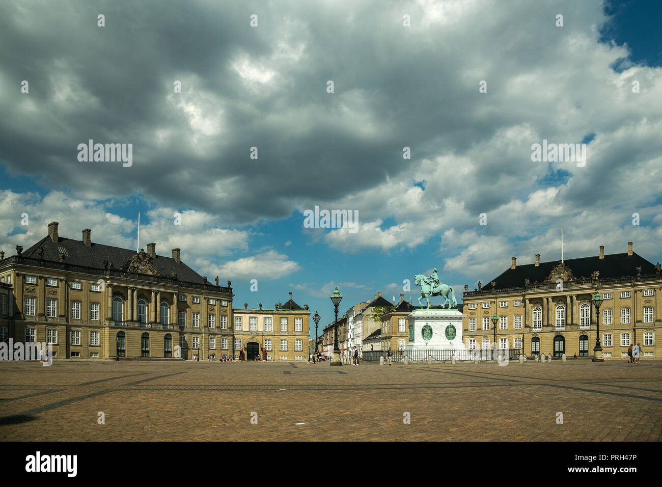 Le Palais d'Amalienborg, la maison de la famille royale danoise Banque D'Images