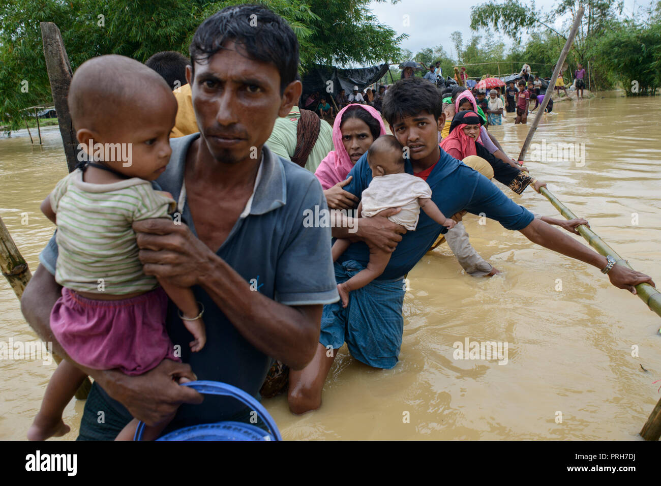 Réfugiés Rohingya Banque D'Images
