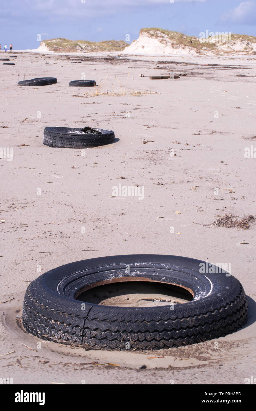 L'ouragan Florence-après la tempête sur l'île d'Émeraude, Caroline du Nord Septembre 2018  Banque D'Images