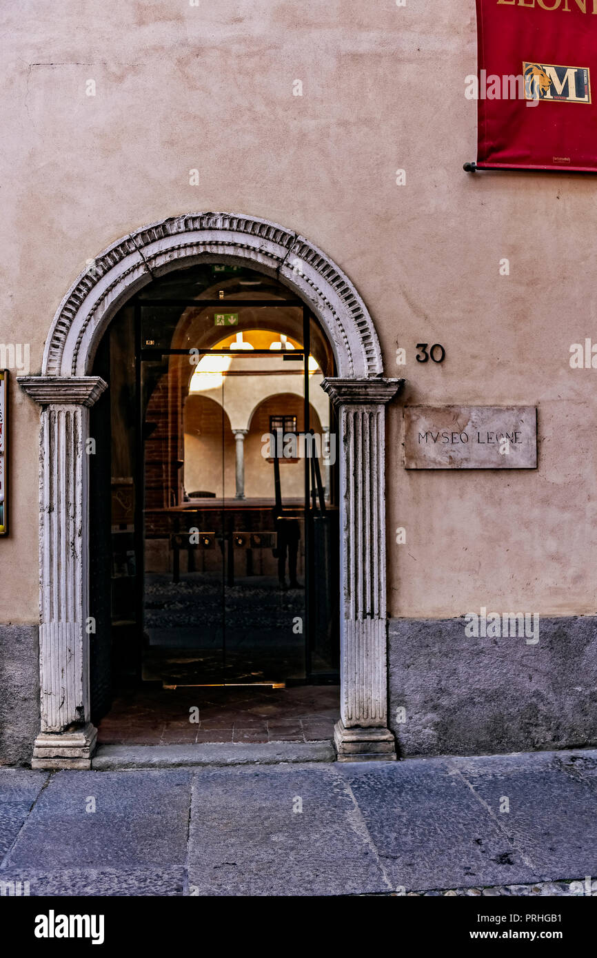 Italie Piémont Asti Via Verdi Leone Museum Banque D'Images