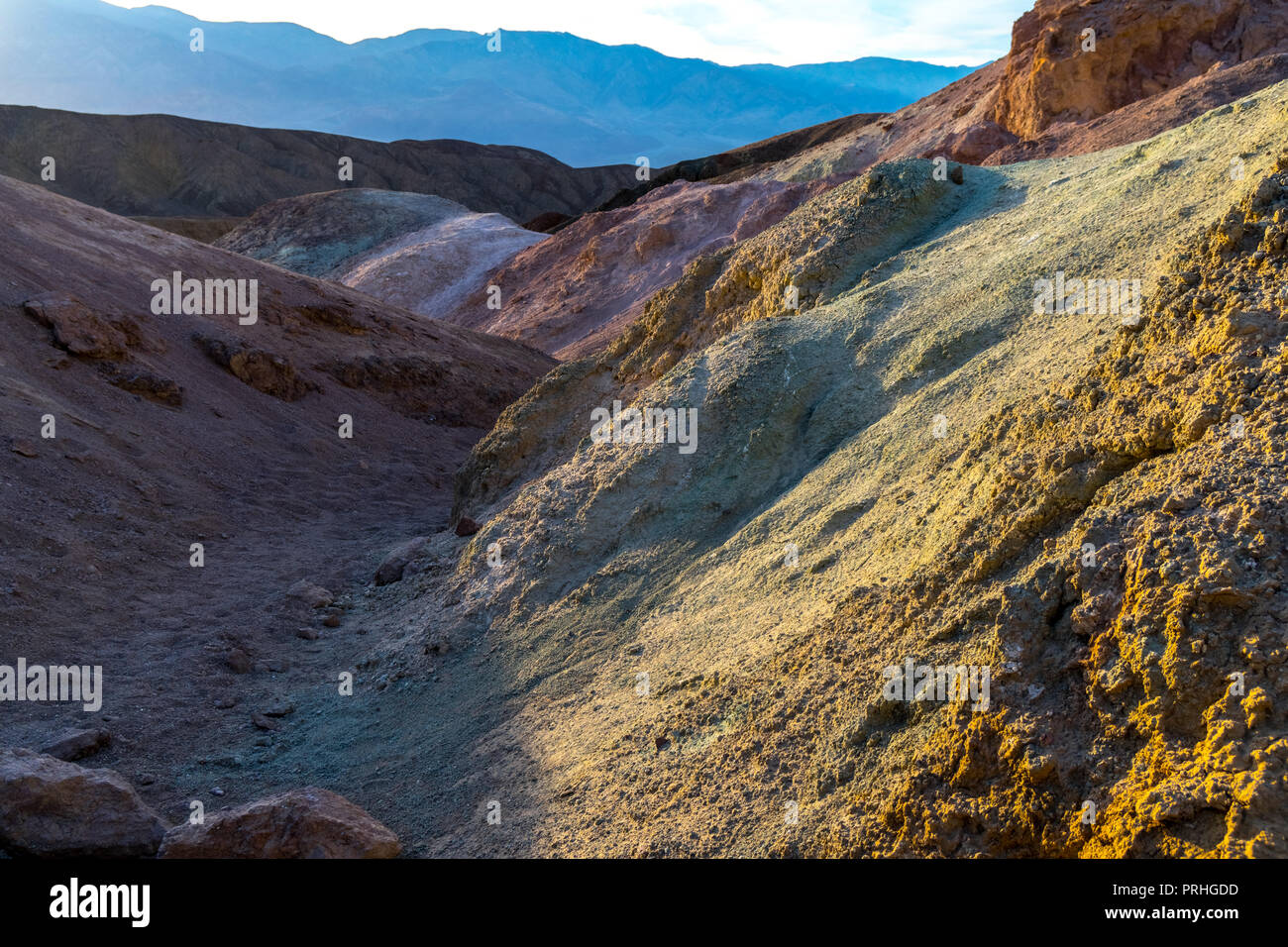 Palette d'artistes, la Death Valley National Park, California Banque D'Images