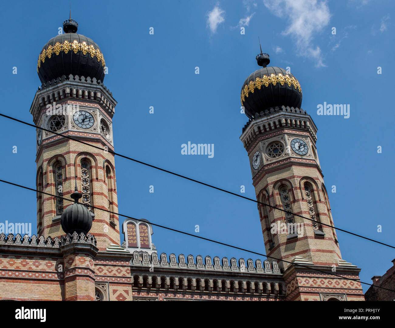 La Grande Synagogue dans le 7ème arrondissement de Budapest (également connu sous le nom de Synagogue de la rue Dohany) en Europe de l'Est, la Hongrie. Banque D'Images