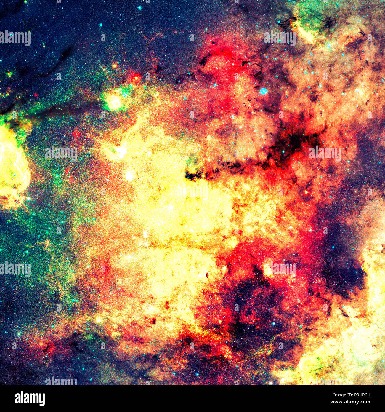 Planètes, étoiles et galaxies dans l'espace extra-atmosphérique. Éléments fournis par la NASA. Banque D'Images