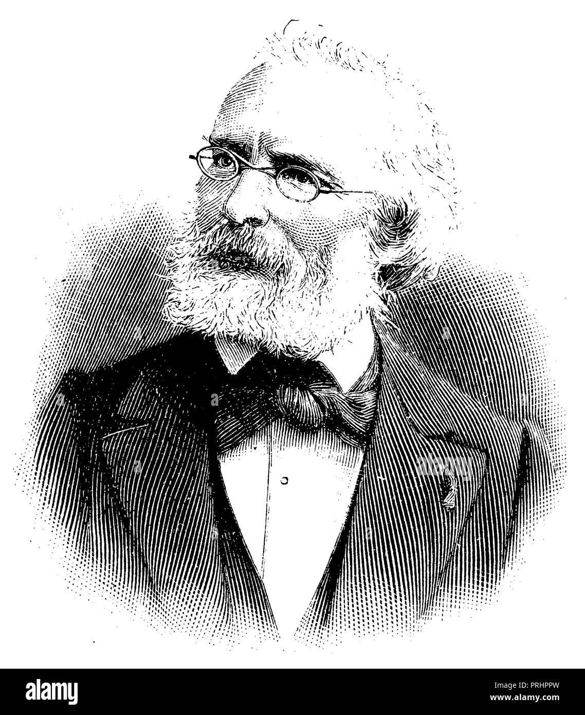 Passy, ​​Frédéric (1822-1912), parlementaire français, humaniste et Banque D'Images