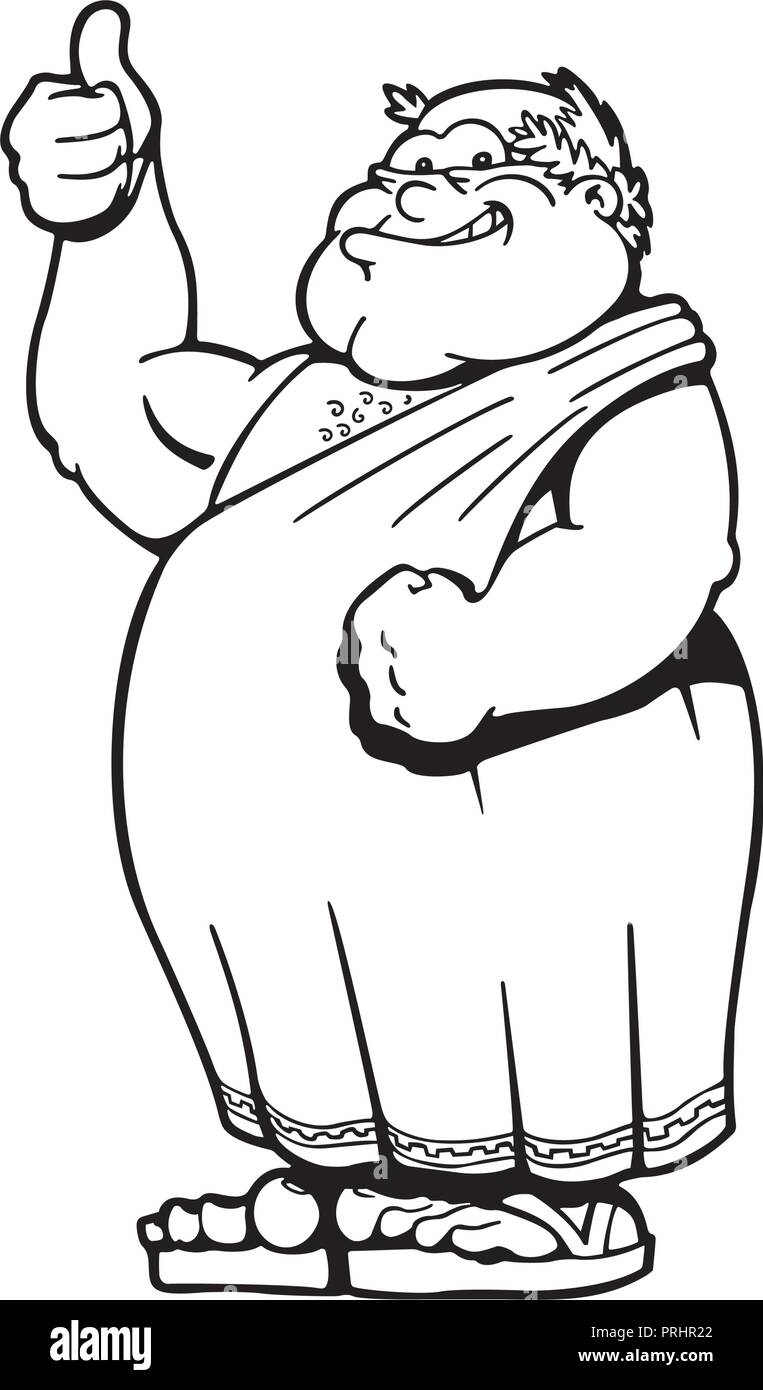 Empereurs romains caricatures caractère . Vector Illustration. Illustration de Vecteur
