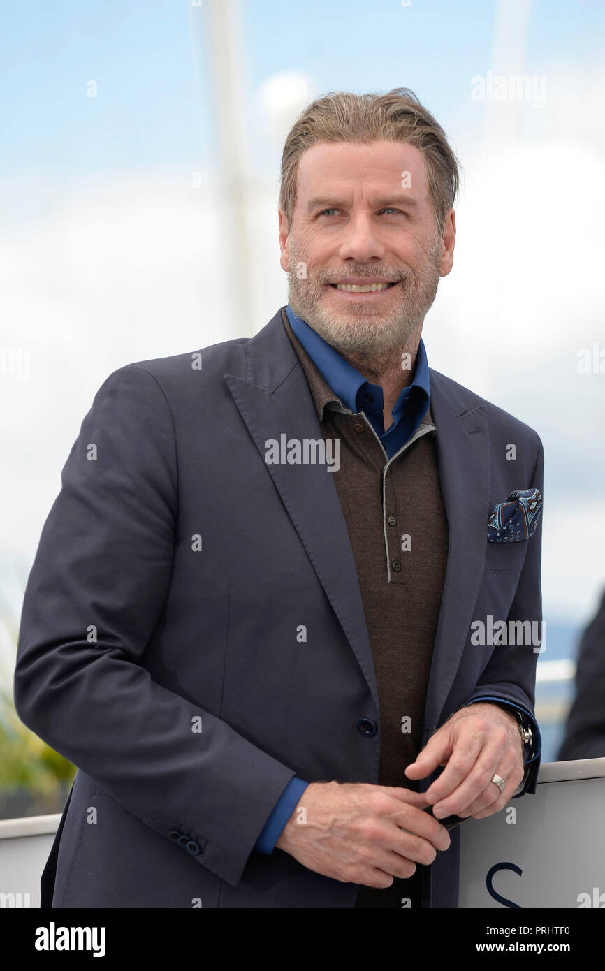 71e Festival de Cannes : l'acteur John Travolta ici pour la promotion du film "Rendez-vous avec...", sur 2018/05/15 Banque D'Images